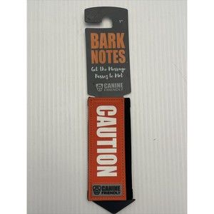 Canine Dog BARK NOTES "Get the Message" Collar or Leash Sentiment Sleeve CAUTION